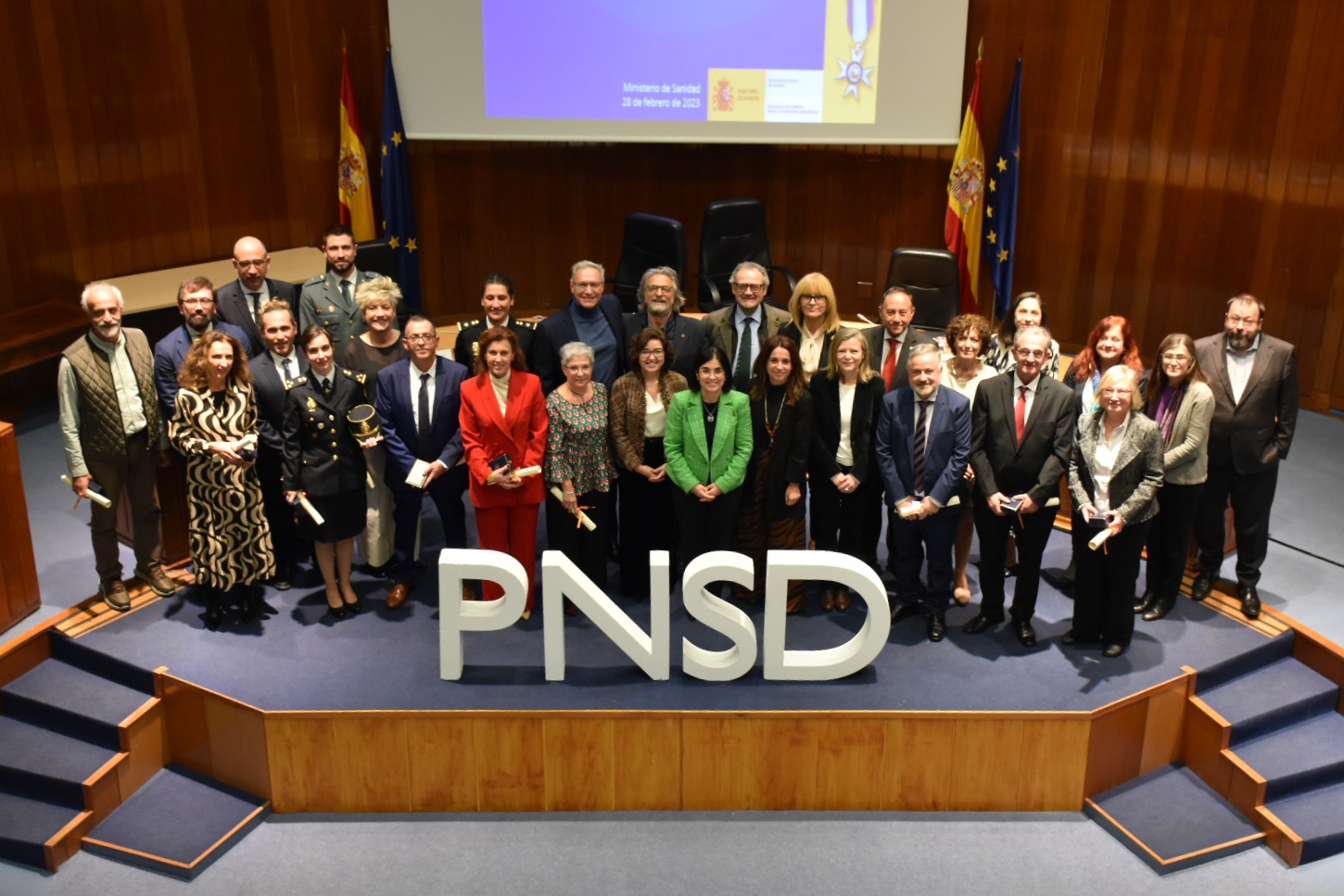 Entrega condecoraciones de la Orden al Mérito del PNSD 2022