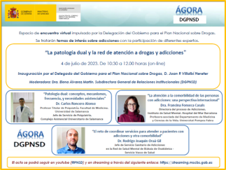 XIV Encuentro Ágora DGPNSD - La patología dual y la red de atención a drogas y adicciones