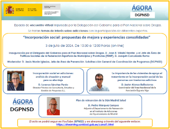 XX Encuentro Ágora DGPNSD - Incorporación social: propuestas de mejora y experiencias consolidadas