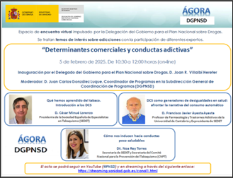 XXIII Encuentro Ágora DGPNSD: Determinantes comerciales y conductas adictivas