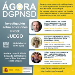 TERCER ENCUENTRO ÁGORA - Investigación sobre Adicciones PNSD: Juego