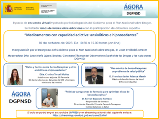 XVI Encuentro Ágora DGPNSD - Medicamentos con capacidad adictiva: ansiolíticos e hipnosedantes